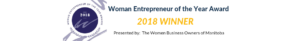 Women Entrepreneur of the Year Award 2018 Winner presented by Women Business Owners of Manitoba