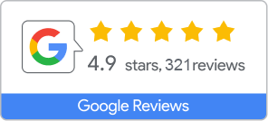4.9 stars on Google